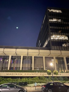 View of the fourth courthouse in Madison Alabama 